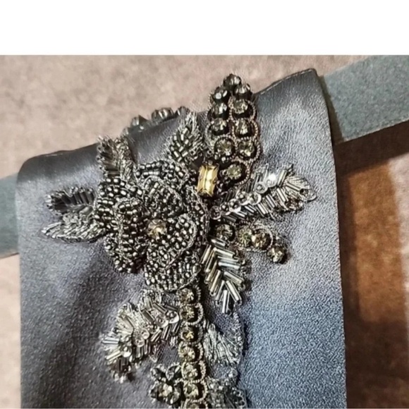 Elegant Gray Embellished Evening Gown Moxi , limited Alberta Foretti Event 8 - Picture 7 of 14